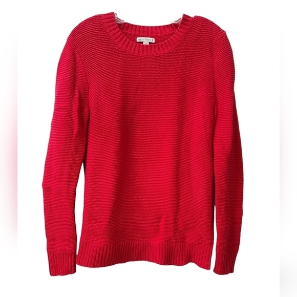 J.Crew Mercantile Women's Crewneck Cotton Sweater - Lightweight, Ribbed Trim, Long Sleeve, Straight Hem - View #12